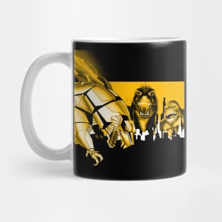 kaijus in gold Mug